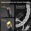 USB C to 3.5mm Audio Adapter with Dual Chip CX31993 MAX97220 DAC & HiFi Amplifier, 8-Strand 4N Single Crystal Silver-Plated Copper Cable,USBC to Headphones Aux Dongle for Android iPhone PC Mac (Black) view 4