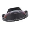 72mm Fisheye Lens 0.3X, HD Wide Angle Fisheye Lens with Hood Replacement for Camcorders, Long Depth of Field view 2