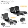 ihomecooker 2 Pack Black Iron Vinyl CD Organizers for LP Display Rack Holds up to 56 Standard DVD Cases for Media Storage and Organization view 3