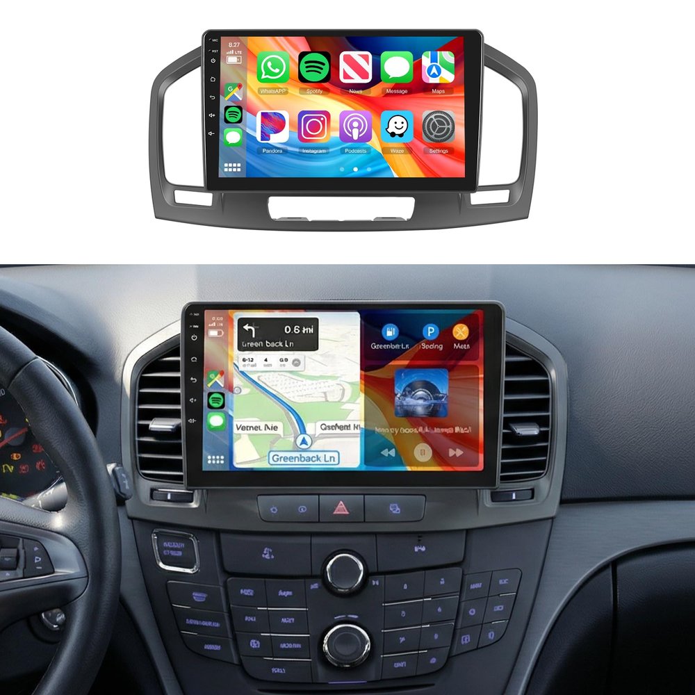 8Core 6GB+128GB for Buick Regal 2009-2013 Opel Insignia 2008-2013 Radio,Android 15 Car Stereo Carplay Android Auto,9Inch 1280x800 IPS Touchscreen, GPS DSP 46EQ 5.1Bluetooth WiFi FM/RDS Camera