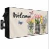 EZON-CH Outdoor TV Cover 52-55 Inches Daffodils, Waterproof and Weatherproof, TV Screen Protector with Remote Control Pocket for Outside Flat Screen Televisions view 1