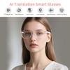 HAIXINDA Smart Translation Glasses Powered by GPT AI, Support 160+ Languages Simultaneous Interpretation, Audio & Video Calls, Live Recording via APP, Bluetooth Glasses Suit for Meetings, Studying view 2