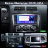 [4G+64G] Car Radio Stereo for Challenger 2008-2014, Radio for Dodge RAM 1500 2009-2012, Radio for Jeep Wrangler 2007-2018 with Wireless CarPlay Android Auto GPS Bluetooth FM RDS SWC Backup Camera view 2