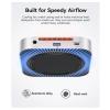 Aluminum Alloy Dock, 40Gbps PCIe 4.0 Hub with Dual M.2 SSD Slots for 8K Video Editing, 10Gbps USB A x3 and Card Reader view 3