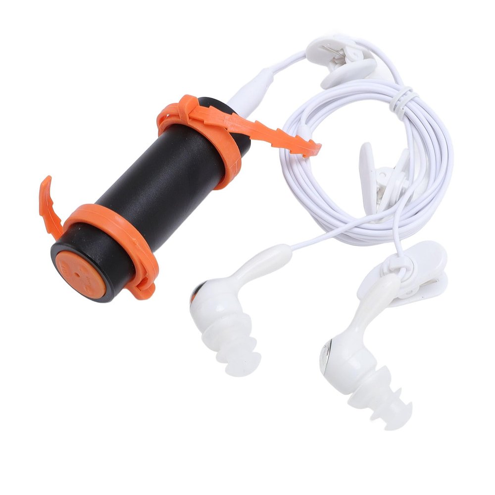 IPX8 Water Proof MP3 Player 8GB, 8H Playback, WMA MP3 Music Player with Water Proof Earphones for Swimming Diving Surfing Running Sports, Aluminum Shell (Black)