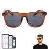 AI Smart Glasses for Men Women, Bluetooth Translation Glasses with 169 Language, Auto On/Off by Wearing Sensor, Wide Face, UV400 polarized lens, Audio Smart Sunglasses for Travel Meeting Sports-Brown view 1