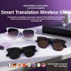 SKEKECIE AI Smart Translation Glasses for Travel & Business, Real-Time 100+ Language Translator, Wireless Open-Earphones Design with Music Playback & Touch Control,Lightweight Eyewear (WH/VT) view 3
