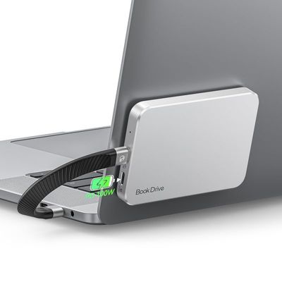 ORICO BookDrive 1TB Magnetic External SSD with PD 100W Charging for Labtop & USB-C Smartphone - Magsafe Portable Solid State Drive, 1000MB/s for USB 3.2 Gen2 - P10Plus