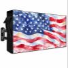 EZON-CH Outdoor TV Cover 70-75 Inches Independence Day Watercolor American Flag, Waterproof and Weatherproof, TV Screen Protector with Remote Control Pocket for Outside Flat Screen Televisions view 1