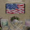 EZON-CH Outdoor TV Cover 70-75 Inches Independence Day Watercolor American Flag, Waterproof and Weatherproof, TV Screen Protector with Remote Control Pocket for Outside Flat Screen Televisions view 3