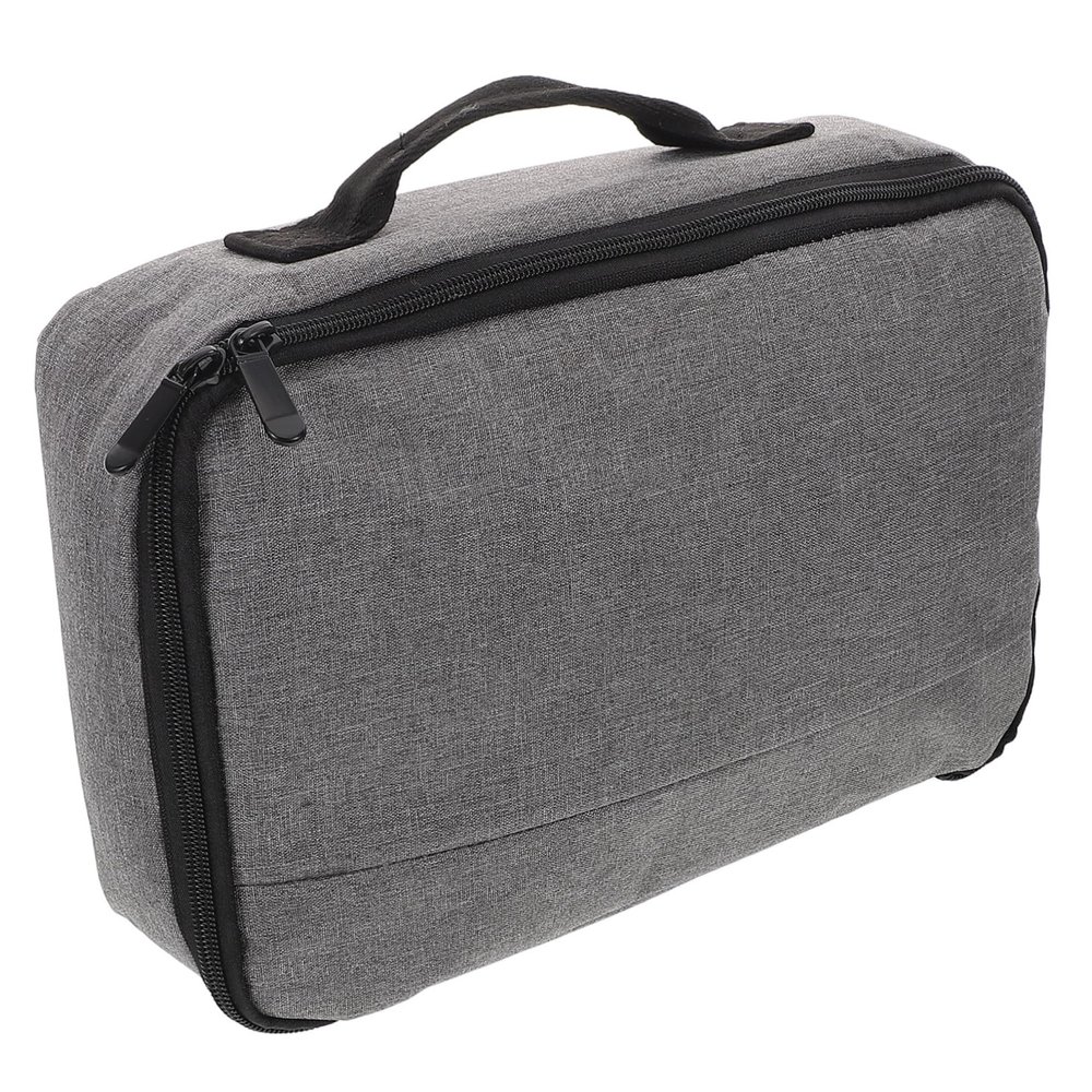 KONTONTY Portable Projector Storage Bag Compact Digital Projector Case Handle for Home Office and Travel Minimalist Design