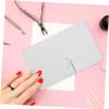 WRITWAA 37 Hole Nail Drill Bits Holder Bag Portable White Leather Organizer view 3