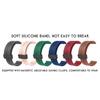 LinnaLove 16mm-20mm silicone Replacement watch band with Quick Release for Smart watch and id Bracelets-Green-1515-16 view 3