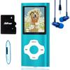 MP3 Player, Hotechs MP3 Music Player with 32GB Memory SD Card Slim Classic Digital LCD 1.82'' Screen Mini USB Port with FM Radio, Voice Record view 1