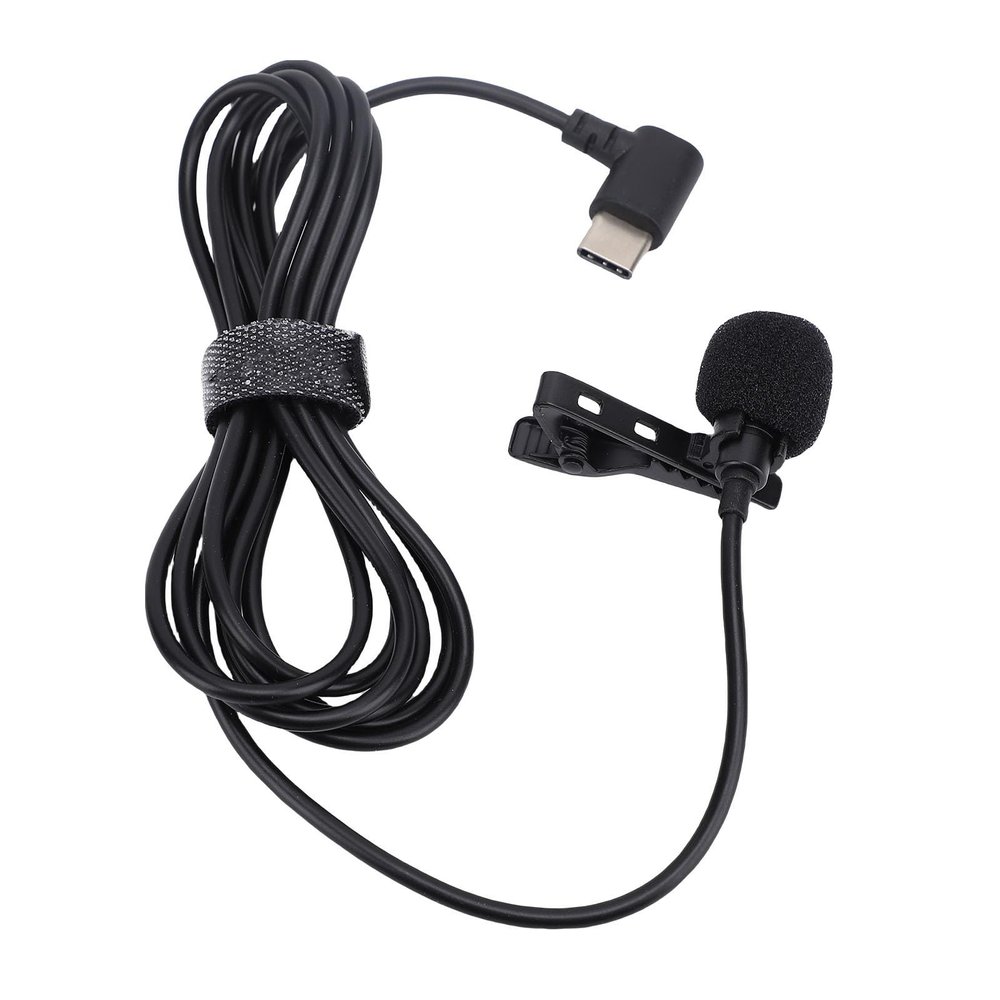 Gugxiom USB C Microphone, Type C Lavalier Mic, External Lapel Clip Mic for Recoding, Vlogging, Online Class, Live Streaming