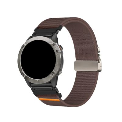 22mm 26mm Nylon Elastic Strap For Garmin Fenix 8 7 7X 6 6X 5XPlus Quick Fit Sports Band Accessories(Smoke Purple Black,26mm)