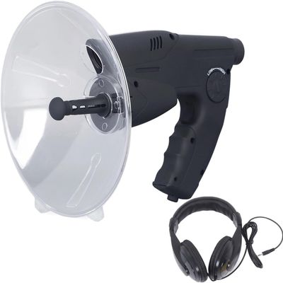 CYSFETENA Low Energy Bird Watching Instrument,ABS Long Distance Parabolic Microphone Birdwatching Equipment,Portable Bird Watching Recording Tool with Headphones for Outdoor