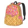 ixygoiv Chocolate Ice Cream Colorful Candy Backpacks 15 Inch Laptop Backpack Multipurpose Double Shoulder Bag for Men Women Gifts view 1