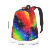 ixygoiv Rainbow Hippie Peace Sign Art Backpacks 15 Inch Laptop Backpack Multipurpose Double Shoulder Bag for Men Women Gifts view 4
