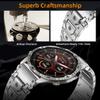 22mm Titan Steel Bands Compatible for Fenix 8 47mm/7/6/5 Band,Quick Fit Rugged Mecha Metal with Folding Clasp for Epix Gen 2 47mm/Forerunner 745/935/945/955/965/45mm Instinct 3/2/MARQ,Men (Silver, 22MM) view 2