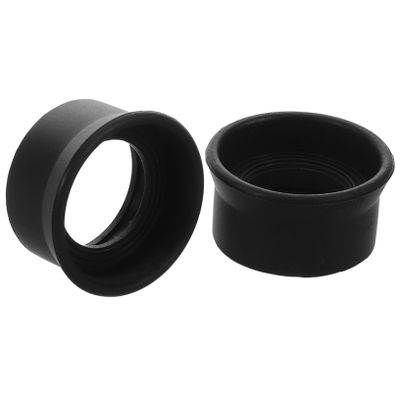 HAPINARY 2pcs Microscope Eyepiece Cover Stop Glasses Sliding Binoculars Eye Guard Cap Protective Rubber Shields Binoculars Microscope Parts