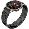 22mm Titan Steel Bands Compatible for Fenix 8 47mm/7/6/5 Band,Quick Fit Rugged Mecha Metal with Folding Clasp for Epix Gen 2 47mm/Forerunner 745/935/945/955/965/45mm Instinct 3/2/MARQ,Men (Black, 22MM) view 1