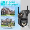 4K 8MP Outdoor Wireless PTZ Security Camera, Dual Lens with AI Auto Tracking, HD Surveillance Camera with Motion Detection, Color Night Vision, 2-Way Audio(8MP with 64G Card) view 2
