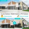 4K 8MP Outdoor Wireless PTZ Security Camera, Dual Lens with AI Auto Tracking, HD Surveillance Camera with Motion Detection, Color Night Vision, 2-Way Audio(8MP with 64G Card) view 3
