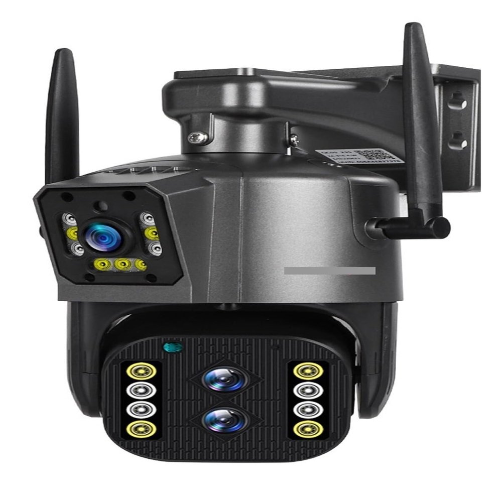 8MP 4K Outdoor PTZ Camera, Dual Lens & 10X Optical Zoom, AI Auto Tracking, Waterproof Security CCTV, Motion Detection, Night Vision, Two-Way Audio, WiFi & Wired(WiFi 8MP Add 128GB)