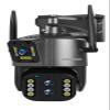 8MP 4K Outdoor PTZ Camera, Dual Lens & 10X Optical Zoom, AI Auto Tracking, Waterproof Security CCTV, Motion Detection, Night Vision, Two-Way Audio, WiFi & Wired(WiFi 8MP Add 128GB) view 1