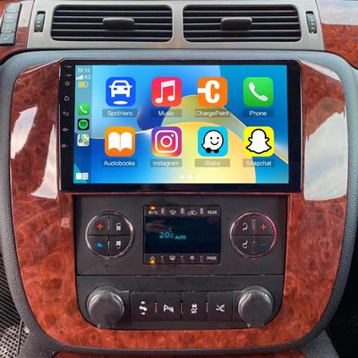 Car Radio Stereo for Chevrolet Tahoe 2007 2008 2009 2010 2011 2012 2013 2014, 9'' Touch Screen Car Radio with Wireless Carplay Android Auto,2G+32G Carplay Stereo Screen with GPS Bluetooth SWC HiFi