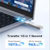 ORICO External SSD 1TB Read/Write Speeds up to 1050MB/s Dual-Port USB 3.2 Gen 2 USB C Portable External Hard Drive with 90 Click-Stop Rotating for iPad Laptop Phone,Match Your Device view 2