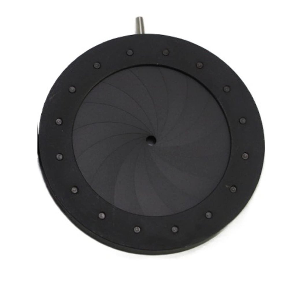 Microscope 1.5-37mm Adjustable Zoom Optical Iris Microscope Adapter Use with 16pcs Blades