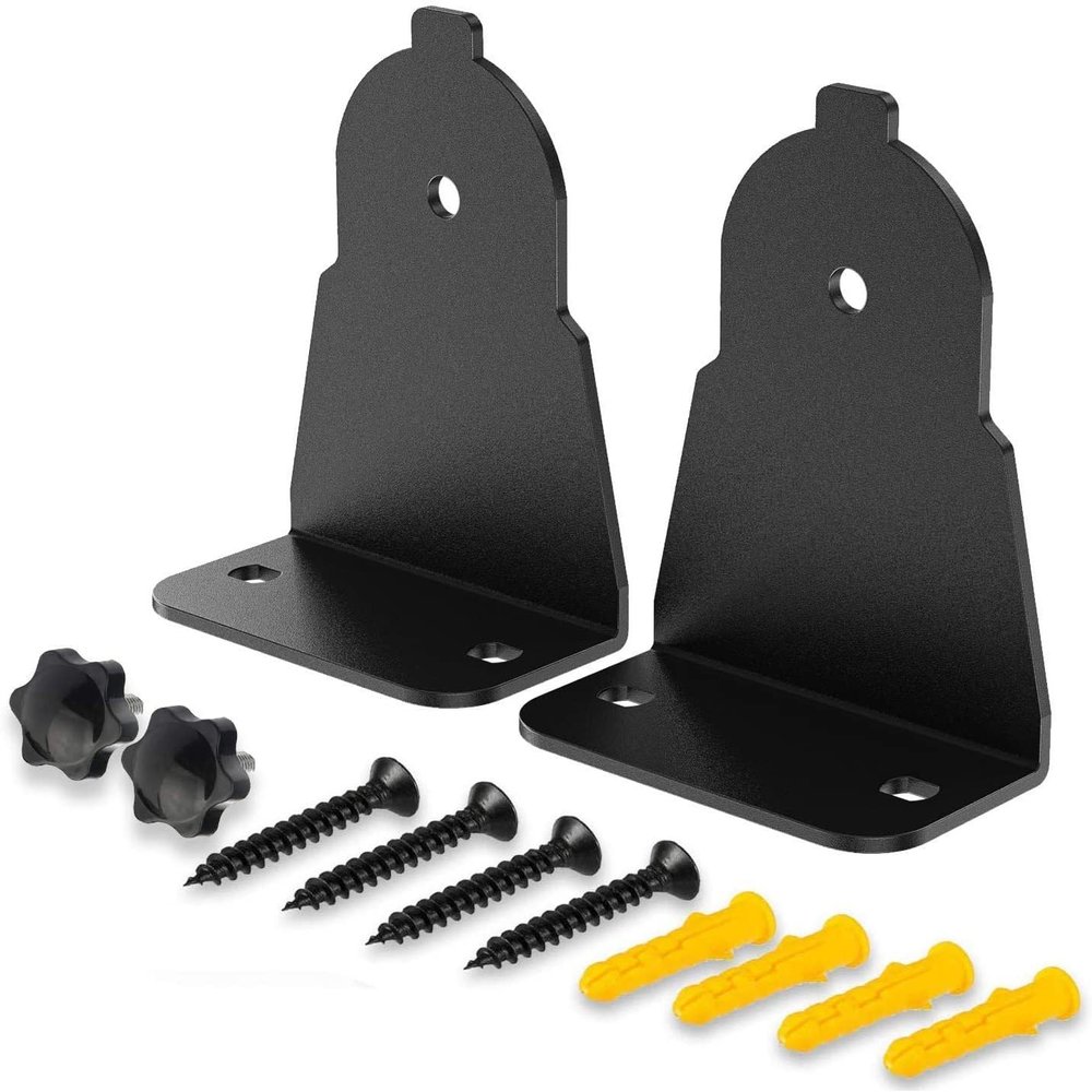 ZahoTse Compatible with Samsung Curved Soundbar Wall Mount Holder, Curved Soundbar Stand Curved Soundbar Metal Mount Accessories, Rack (Black) 1 Set
