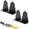 ZahoTse Compatible with Samsung Curved Soundbar Wall Mount Holder, Curved Soundbar Stand Curved Soundbar Metal Mount Accessories, Rack (Black) 1 Set view 2