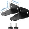 ZahoTse Compatible with Samsung Curved Soundbar Wall Mount Holder, Curved Soundbar Stand Curved Soundbar Metal Mount Accessories, Rack (Black) 1 Set view 3
