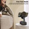 Phone Stand with Wireless Induction Bluetooth Speaker RGB Colorful Ambient Light FM Radio HD Surround Sound for Home Office Desktop Adjustable Foldable Holder for Phone Tablet view 4