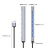 7 Ports Type-C HUB USB3.0 Expander Splitter Docking Station for Laptop PC Hard Drive Keyboard- High Speed Adapter view 4