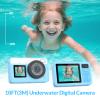 Mafiti Underwater Camera 10FT Waterproof Camera Snorkeling, Compact Floatable Digital Camera for Kids Teenagers Adults, Surfing Swimming and Kayaking, Blue view 3