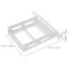 HOMSFOU Rear Mount Bracket Metal Enclosure Tray for Ssd Easy Install Hard Drive Holder for Computer view 2