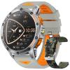 Military Smart Watches Built-in GPS, 170+ Sport Modes for Men with Flashlight, Smartwatch for Android Phones and iPhone, 1.43" AMOLED Screen Bluetooth Call Compass Altimeter (Sivler & Camo (2 Bands)) view 1