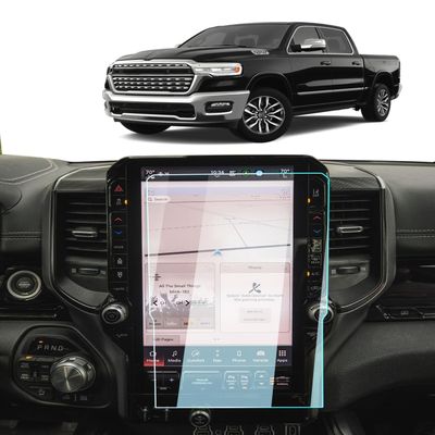 2025-2026 Dodge Ram 1500 Screen Protector -For Ram 1500/2500/3500 (Laramie/Rebel/RHO/Limited/Limited Longhorn/Tungsten) Uconnect 5 14.4Inch Touchscreen, 2025+ Ram Accessories Navigation Uconnect 9H Tempered Glass