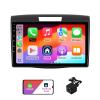 2+32G Android 13 Double Din Car Stereo for Honda CR-V 2012-2016 with 9 Inch Touchscreen Radio Built-in Wireless Carplay/Android Auto/GPS/Bluetooth/FM/AUX-in/SWC/Backup Camera(Without Air Outlet) view 1