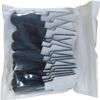40PCS Self-Adhesive Hook and Loop Cable Ties & Straps  Sticky-Back Cord Organizer for Under Desk, Home Office, Kitchen (Black) view 1