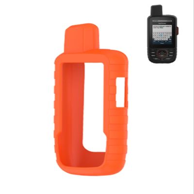 Case for Garmin GPSMAP 66i/67i GPS Handheld and Satellite Communicator, WUNIAK Soft Silicone Protective Portable Scratch Shock Resistant Shell Case for Garmin GPSMAP 66i/67iOrange