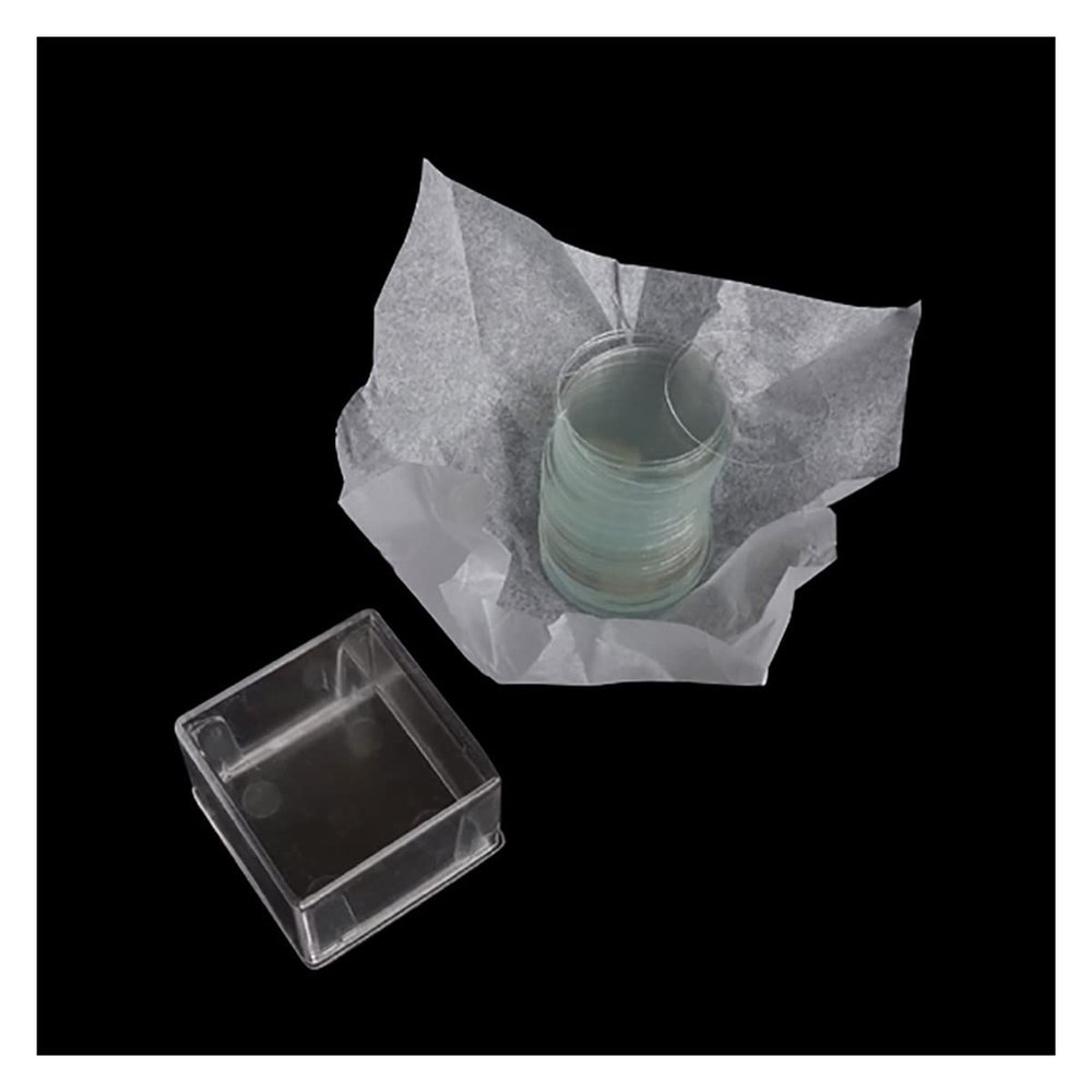 JOEBO Microscope Kit 100pcs Transparent Slides Coverslips 20x20mm for Microscope Microscope Lens Adapters(Round Diameter 22mm)