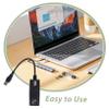 Housoutil USB 3.0 to Gigabit Ethernet Adapter for PC Laptop and Gaming Driver Free 1000M Network Adapter Black Compact Design for Travel and Home Use view 3