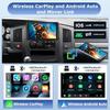 4+64G Android 13 Car Stereo Radio for Dodge Ram 1500 2500 3500 2003 2004 2005, 9" Touchscreen Car Radio Stereo Head Units with Carplay Android Auto GPS Navi Bluetooth WiFi DSP FM SWC Camera Mic view 3