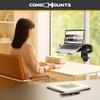 CondoMounts CLMLTP1016 Ergonomic Laptop Mount for Poles | Fits Devices Up to 19" | 360 Rotation | Anti-Slip Tray | Tool-Free Strap Mounting | Outdoor, Industrial & Mobile Workstations view 3