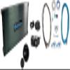 Rockville Bundle: (1) RGHR48A 4 Zone Marine Receiver+Remote Bundle with (1) DBM65 6-Ch 2600w Amplifier+(1) RMWK4 4 AWG Gauge Install Wire Kit+(2) MRCA25 25 Foot Marine RCA Cable (5 Items) view 1